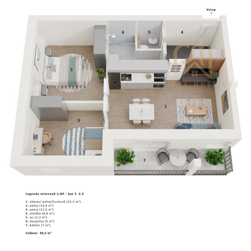 Prodej nemovitosti s projektem přestavby na 9 bytových jednotek, Frýdava u Lipna, pozemky 1 191 m²