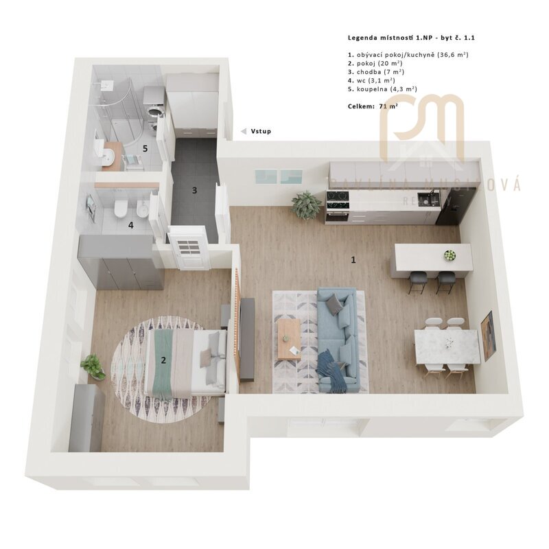 Prodej nemovitosti s projektem přestavby na 9 bytových jednotek, Frýdava u Lipna, pozemky 1 191 m²