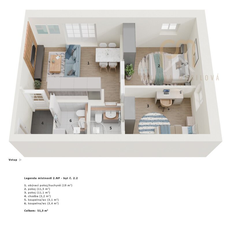 Prodej nemovitosti s projektem přestavby na 9 bytových jednotek, Frýdava u Lipna, pozemky 1 191 m²