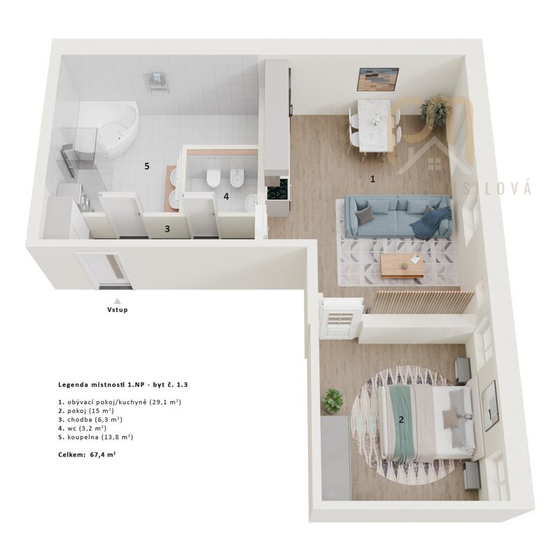 Prodej nemovitosti s projektem přestavby na 9 bytových jednotek, Frýdava u Lipna, pozemky 1 191 m²