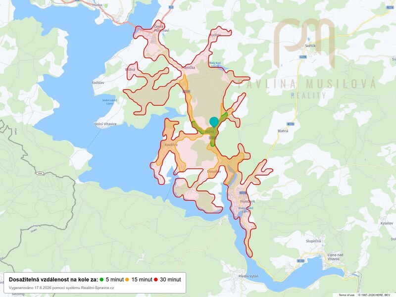 Stavební pozemek s mobilním domem, zahradou a altánem, 444 m² v  Milné u Frymburku